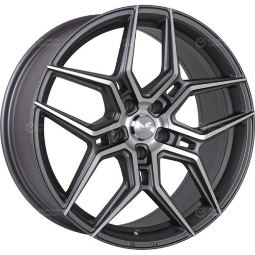 Колесный диск LS LS 1266 8.5xR19 5x112 ET25 DIA66.6 темно-серый матовый ,частично полированный