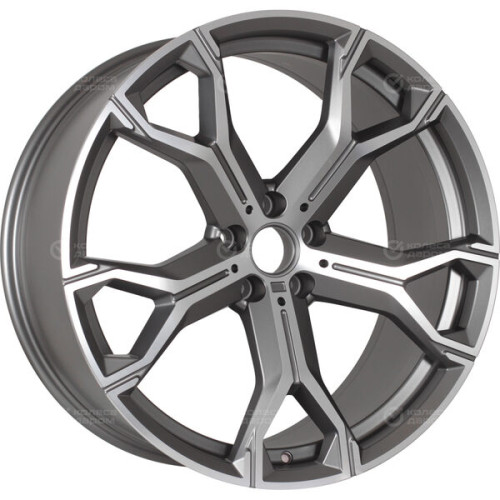 Колесный диск Replay LR75 9.5xR21 5x120 ET49 DIA72.6 темно-серый матовый ,частично полированный