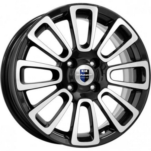 Легковой диск КиК Неман 6x15 5x100 ET38 57,1 Алмаз черный