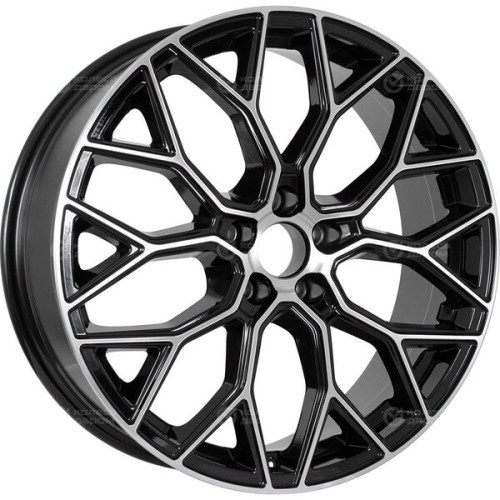 Колесный диск RST R198 6.5xR18 5x114.3 ET37 DIA66.5 глянцевый черный с полированной лицевой частью