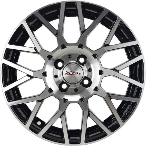 Колесный диск X-trike X125 6.5xR16 4x100 ET36 DIA67.1 глянцевый черный с полированной лицевой частью