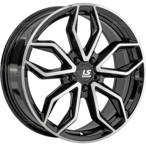 Колесный диск LS FlowForming LS RC104 7.5xR18 5x114.3 ET45 DIA67.1 черный полностью полированный