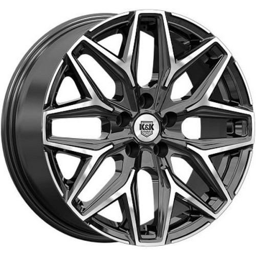 Легковой диск КиК Ариус 7x17 4x108 ET25 65,1 Алмаз черный