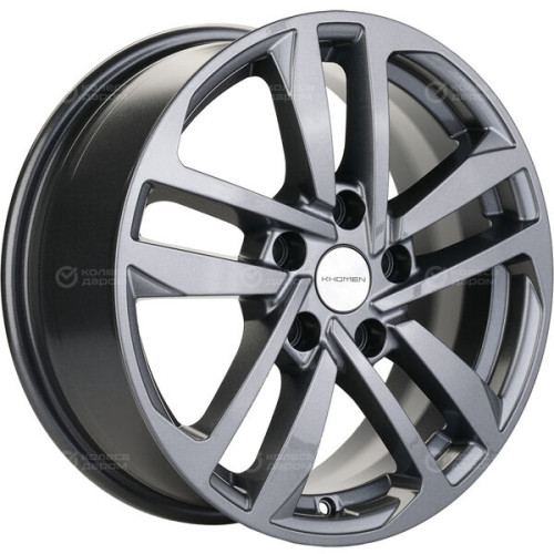 Колесный диск KHOMEN KHW1612 (ZV_16 Elantra/Ceed/Cerato/i30) 6.5xR16 5x114.3 ET50 DIA67.1 насыщенный темно-серый