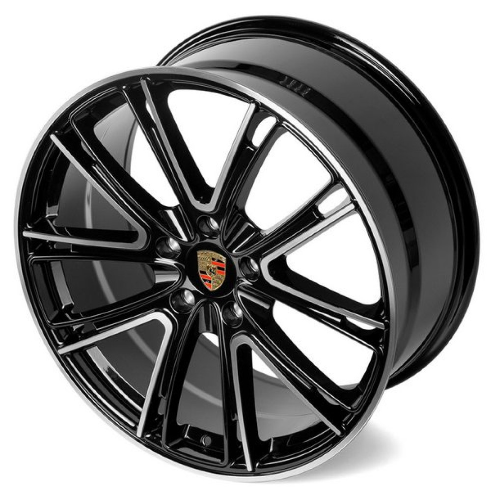 Легковой диск CMST FG482 11x21 5x130 ET60 71,6 чёрный + полированные спицы