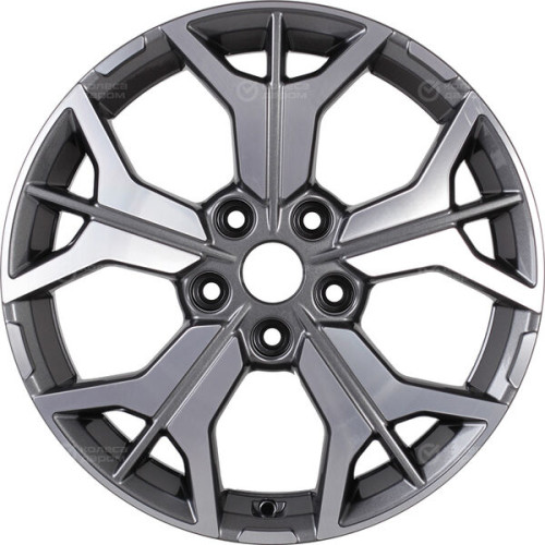 Колесный диск KHOMEN KHW1715 (ZV 17KIA SPORTAGE) 7xR17 5x114.3 ET48.5 DIA67.1 насыщенный темно-серый полностью полированный
