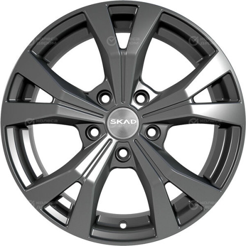 Колесный диск СКАД Нагано 6.5xR16 5x114.3 ET45 DIA67.1 темно-серый цвет с перламутровыми оттенками