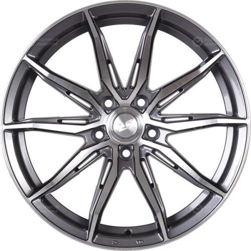 Колесный диск LS LS 1055 8xR18 5x114.3 ET45 DIA67.1 насыщенный темно-серый полностью полированный