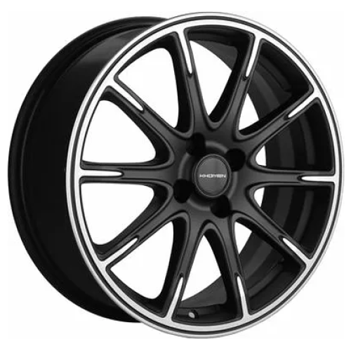Легковой диск Khomen Wheels KHW1707 6,5x17 4x100 ET43 60,1 Black-FP matt