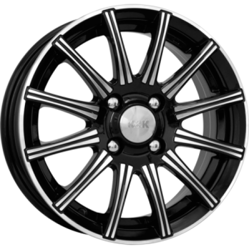 Легковой диск КиК Сиеста 5,5x14 4x100 ET35 67,1 Алмаз черный
