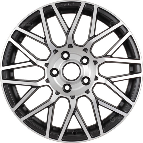 Колесный диск X-trike X131 7xR17 5x114.3 ET40 DIA64.1 черный матовый с полированной лицевой частью