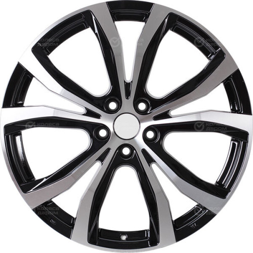 Колесный диск Replay CHG14 8xR18 5x114.3 ET49.5 DIA60.1 черный глянцевый с полированной лицевой частью