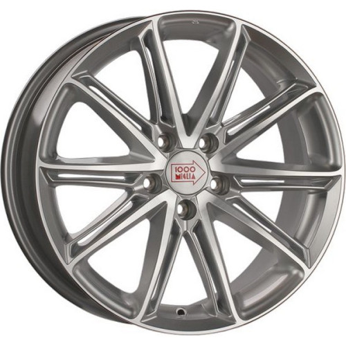 Легковой диск 1000 Miglia MM1007 8,5x20 5x114,3 ET42 72,6 Silver Gloss Polished