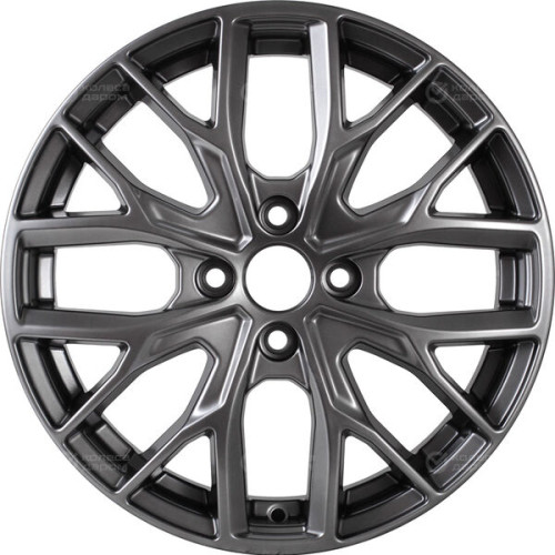 Колесный диск КиК Лилиом 6xR16 4x100 ET40 DIA67.1 темно-серебристый