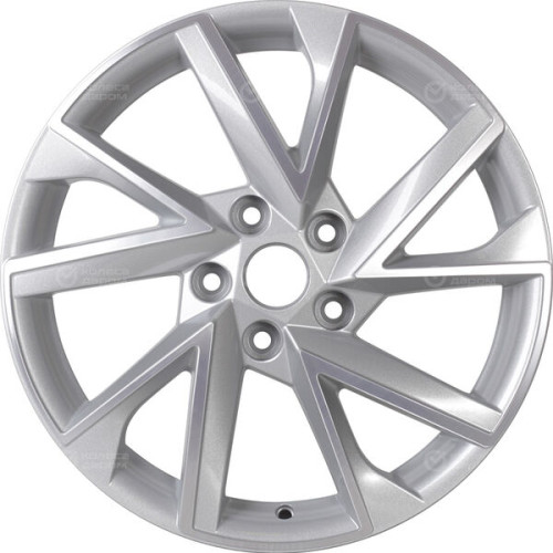 Колесный диск Carwel Тоджа 1714 7xR17 5x114.3 ET50 DIA67.1 серебристый с полированной лицевой частью