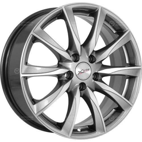 Колесный диск X-trike X120 7xR17 5x114.3 ET40 DIA64.1 темно-серебристый с полированной лицевой частью