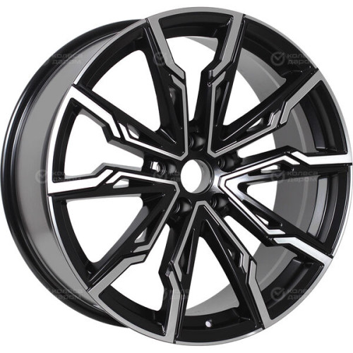 Колесный диск Replay MZ182 8.5xR20 5x114.3 ET45 DIA67.1 черный глянцевый с полированной лицевой частью