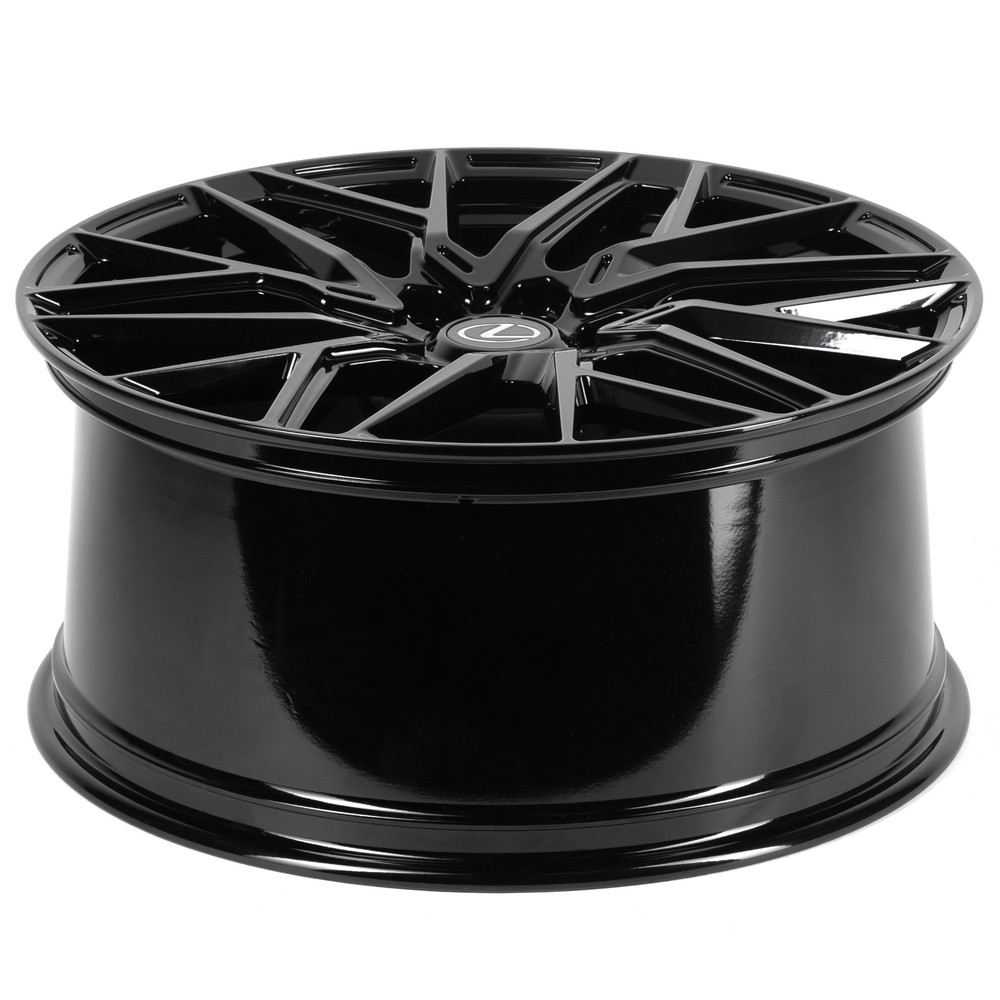 Легковой диск Skill Wheels SV175 10x22 6x139,7 ET55 95,1 чёрный глянцевый + полированные спицы под тёмным лаком