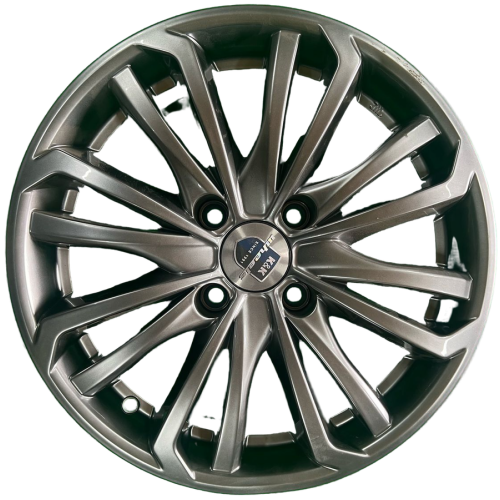 Легковой диск КиК Рим 6x15 4x108 ET18 65,1 Дарк платинум (уценка: замятие обода, 2 шт.)