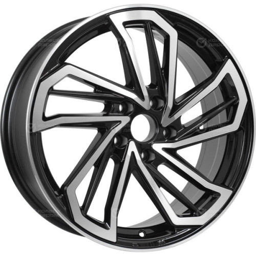 Колесный диск Replay TY252 7.5xR18 5x114.3 ET45 DIA60.1 черный глянцевый с полированной лицевой частью
