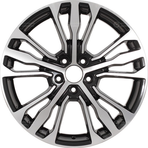 Колесный диск RST R188 7xR18 5x114.3 ET45 DIA54.1 глянцевый черный с полированной лицевой частью