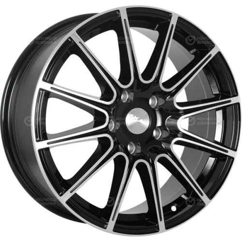 Колесный диск СКАД Le Mans 7xR16 5x110 ET38 DIA65.1 черный глянцевый с полированной лицевой поверхностью