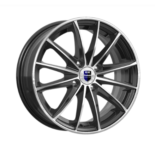 Легковой диск КиК Пойнт Бланк 6x15 4x100 ET48 54,1 Алмаз черный