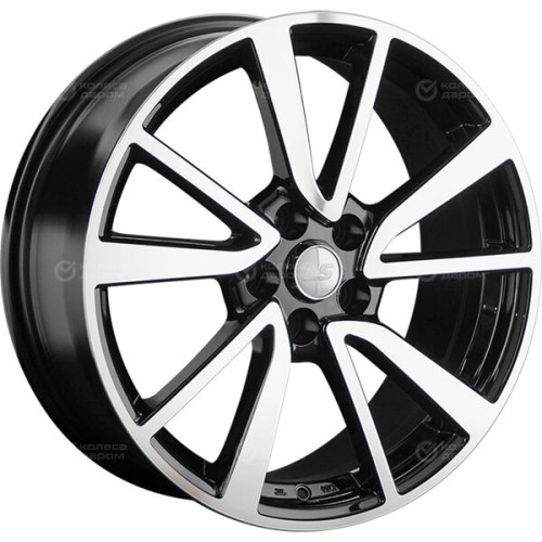 Колесный диск LS LS 1334 7.5xR18 5x108 ET33 DIA60.1 черный полностью полированный