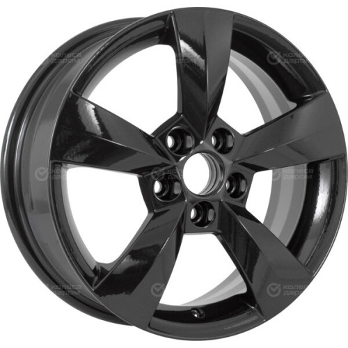 Колесный диск KHOMEN KHW1504 (15_Rapid) 6xR15 5x100 ET38 DIA57.1 черный глянцевый