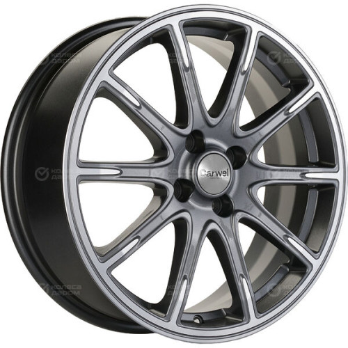 Колесный диск Carwel Лада 1707 6.5xR17 4x100 ET44 DIA54.1 серый с полированной лицевой частью