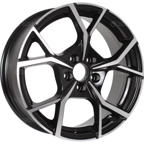 Колесный диск RST R086 6.5xR16 5x112 ET40 DIA57.1 глянцевый черный с полированной лицевой частью