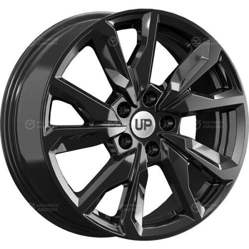 Колесный диск WUP Up114 7xR17 5x108 ET45 DIA63.35 черный глянцевый