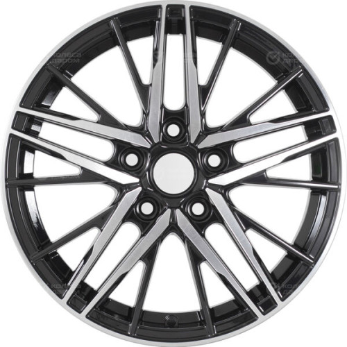 Колесный диск WUP Up108 6.5xR16 5x105 ET38 DIA56.6 черный глянцевый с полированными элементами лицевой поверхности