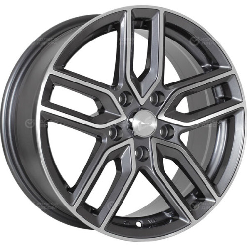 Колесный диск LS LS 735 6.5xR15 4x100 ET40 DIA73.1 насыщенный темно-серый полностью полированный