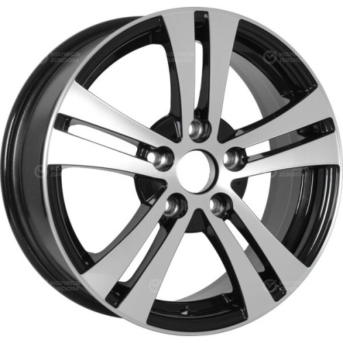 Колесный диск NEO 540 6xR15 5x100 ET40 DIA57.1 глянцевый черный с полированной лицевой частью