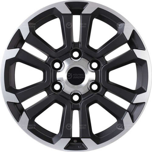 Колесный диск Replay TY352 7.5xR18 6x139.7 ET25 DIA106.1 черный матовый полностью полированный