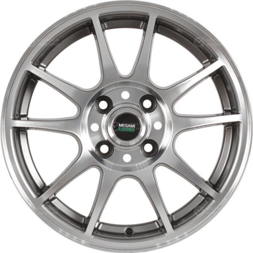 Колесный диск Megami MGM-5 6xR15 5x100 ET38 DIA57.1 насыщенный темно-серый полностью полированный
