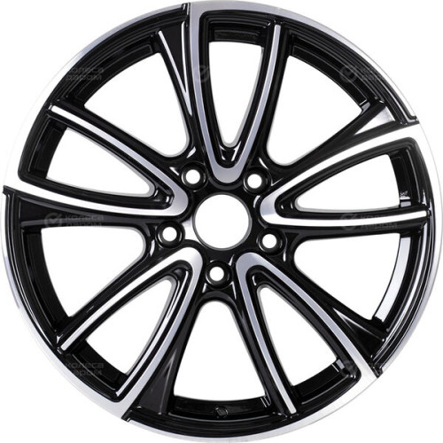 Колесный диск Tech Line 682 7xR16 5x114.3 ET47 DIA67.1 глянцевый черный с полированной лицевой частью