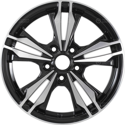 Колесный диск WUP Up103 6.5xR16 5x112 ET46 DIA57.1 черный глянцевый с полированными элементами лицевой поверхности