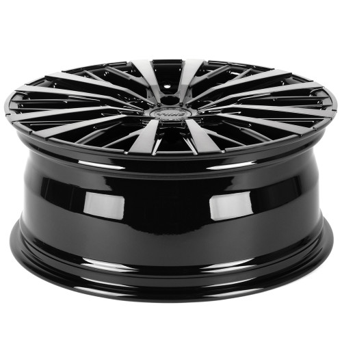 Легковой диск Skill Wheels SV180 8x19 6x114,3 ET46 67,1 Черный глянцевый + полированные спицы + лак SK51