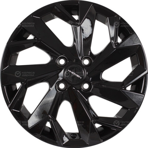 Колесный диск KHOMEN KHW1402 (Accent/Getz/i20) 5.5xR14 4x100 ET38 DIA67.1 черный глянцевый