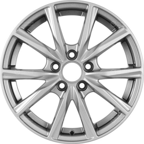 Колесный диск Carwel Гамма 115 6xR15 5x114.3 ET45 DIA67.1 серебристый металлик