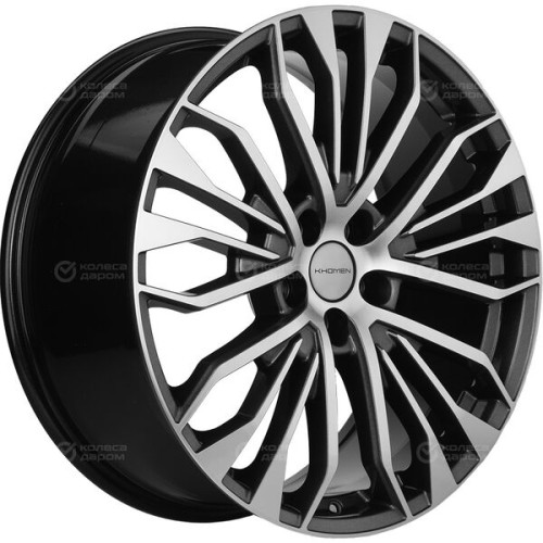 Колесный диск KHOMEN KHW2009 (Geely Tugella) 8.5xR20 5x108 ET46 DIA63.4 насыщенный темно-серый полностью полированный