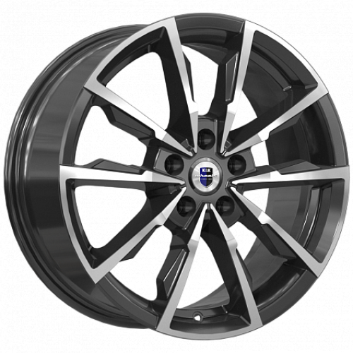 Легковой диск КиК Меренге 7,5x17 5x112 ET40 66,6 Алмаз черный