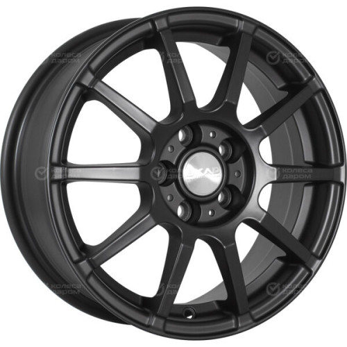 Колесный диск СКАД Акита 6xR15 4x100 ET48 DIA54.1 черный полностью матовый