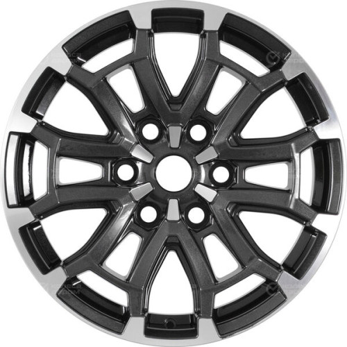 Колесный диск СКАД Авилис 8xR18 6x139.7 ET45 DIA95.1 темно-серый глянцевый с полированной лицевой частью