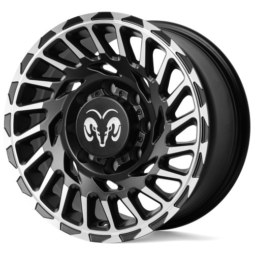 Легковой диск Skill Wheels SV093 8,5x17 8x165,1 ET25 121,3 чёрный матовый + полированные спицы