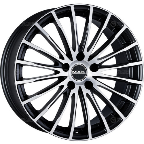 Колесный диск MAK FATALE 7.5xR17 5x112 ET43 DIA76 черный матовый с полированной лицевой частью