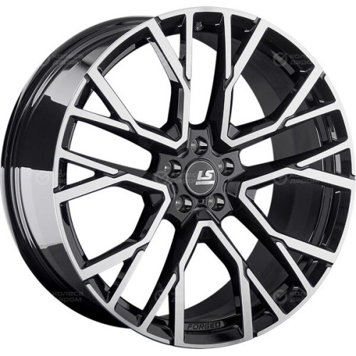 Колесный диск LS Forged FG07 10xR21 5x112 ET52 DIA66.6 черный глянцевый с полированной лицевой частью
