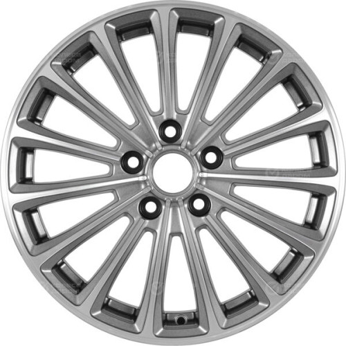 Колесный диск X-trike X136 7xR17 5x114.3 ET40 DIA64.1 темно-серебристый с полированной лицевой частью